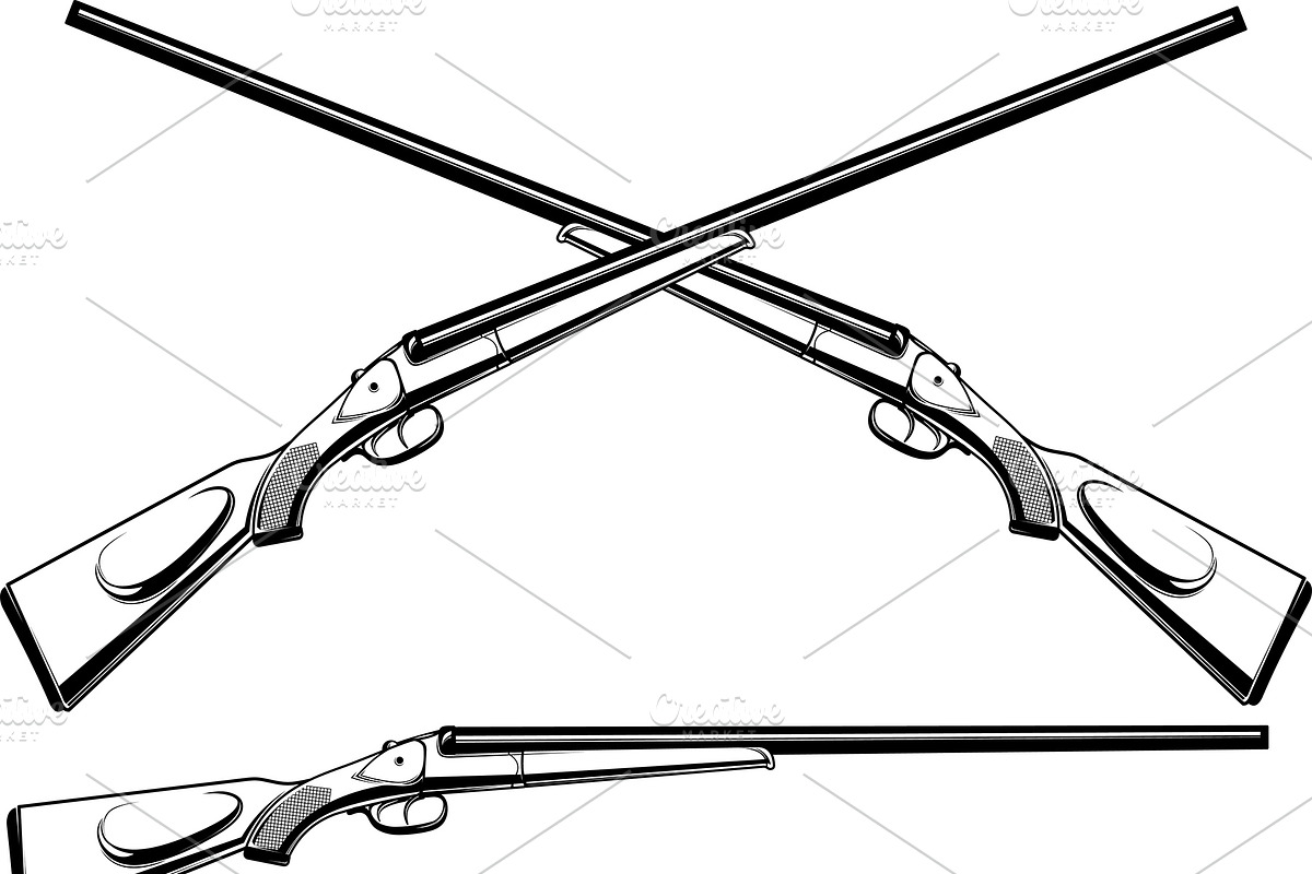 two hunter rifle, an Object Illustration by Sharpner