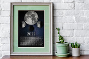 Moon Calendar 2022 Real, a Stationery Template by land art (Thumbnail 3 of 4)
