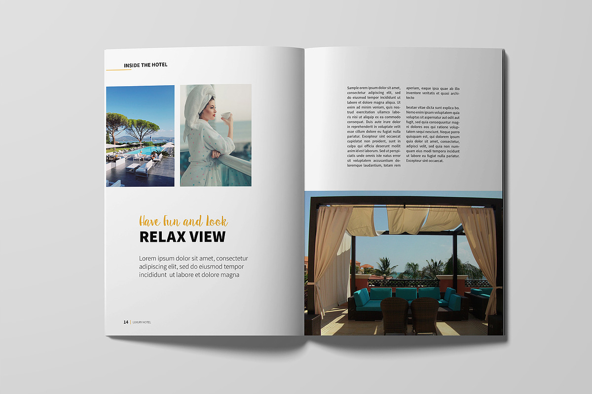 Hotel/Resort Brochure Template, a Brochure Template by xtratimebd (Photo 4 of 9)