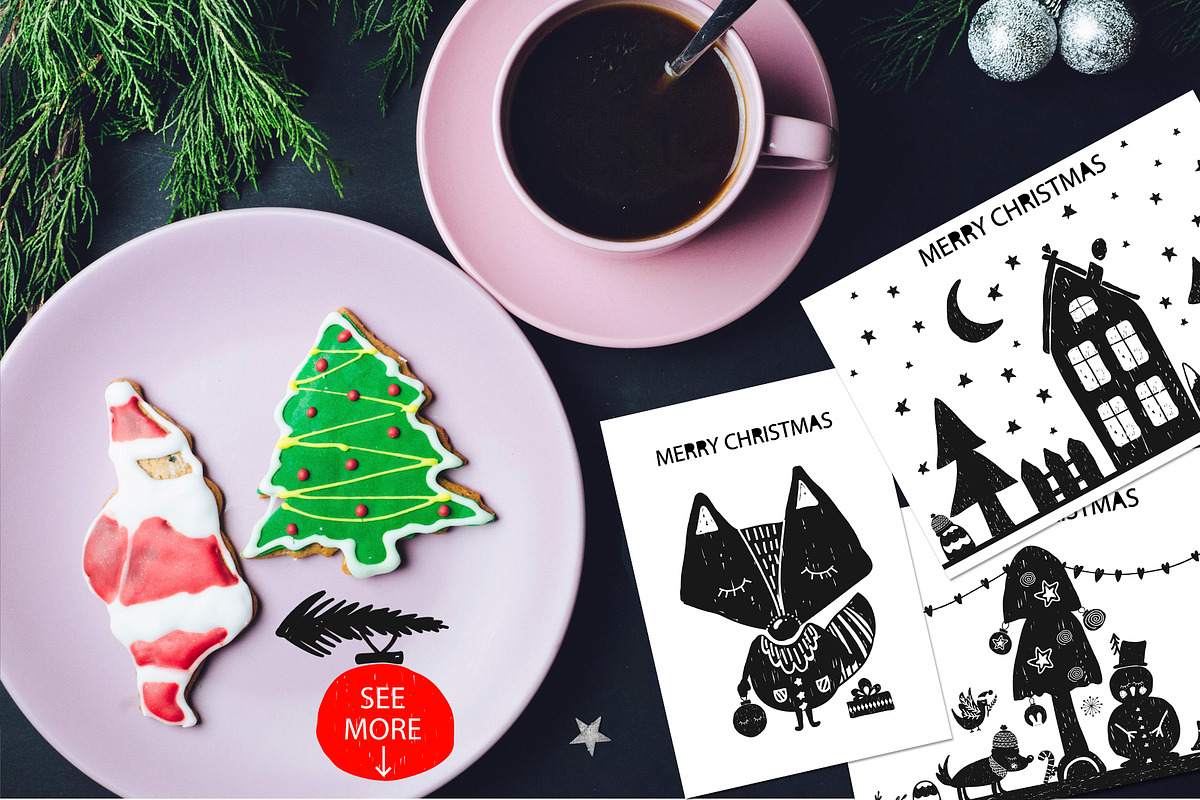 Christmas forest, an Animal Illustration by Alyonka_lis (Photo 7 of 10)