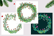Christmas vector frames, elements, a Decorative Illustration by OKart.studio (Thumbnail 4 of 6)