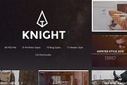 Knight - Corporate and Shop PSD, a Websites & App Template by Knighthemes (Thumbnail 1 of 4)