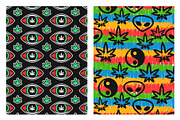 Marijuana Seamless Pattern Bundle 2, a Pattern Graphic by Slavko Kahovsky (Thumbnail 9 of 9)