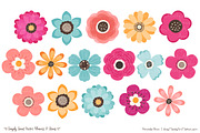 Bohemian Flowers Clipart, an Illustration by Amanda Ilkov (Thumbnail 3 of 4)