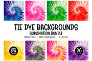 TIE DYE BACKGROUNDS, a Pattern Graphic by Little Type Factory (Thumbnail 3 of 5)