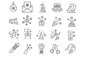 Christmas Clipart Icons Set 1