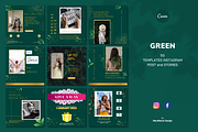 Green Instagram Templates, a Social Media Template by Meoww_Design (Thumbnail 1 of 5)