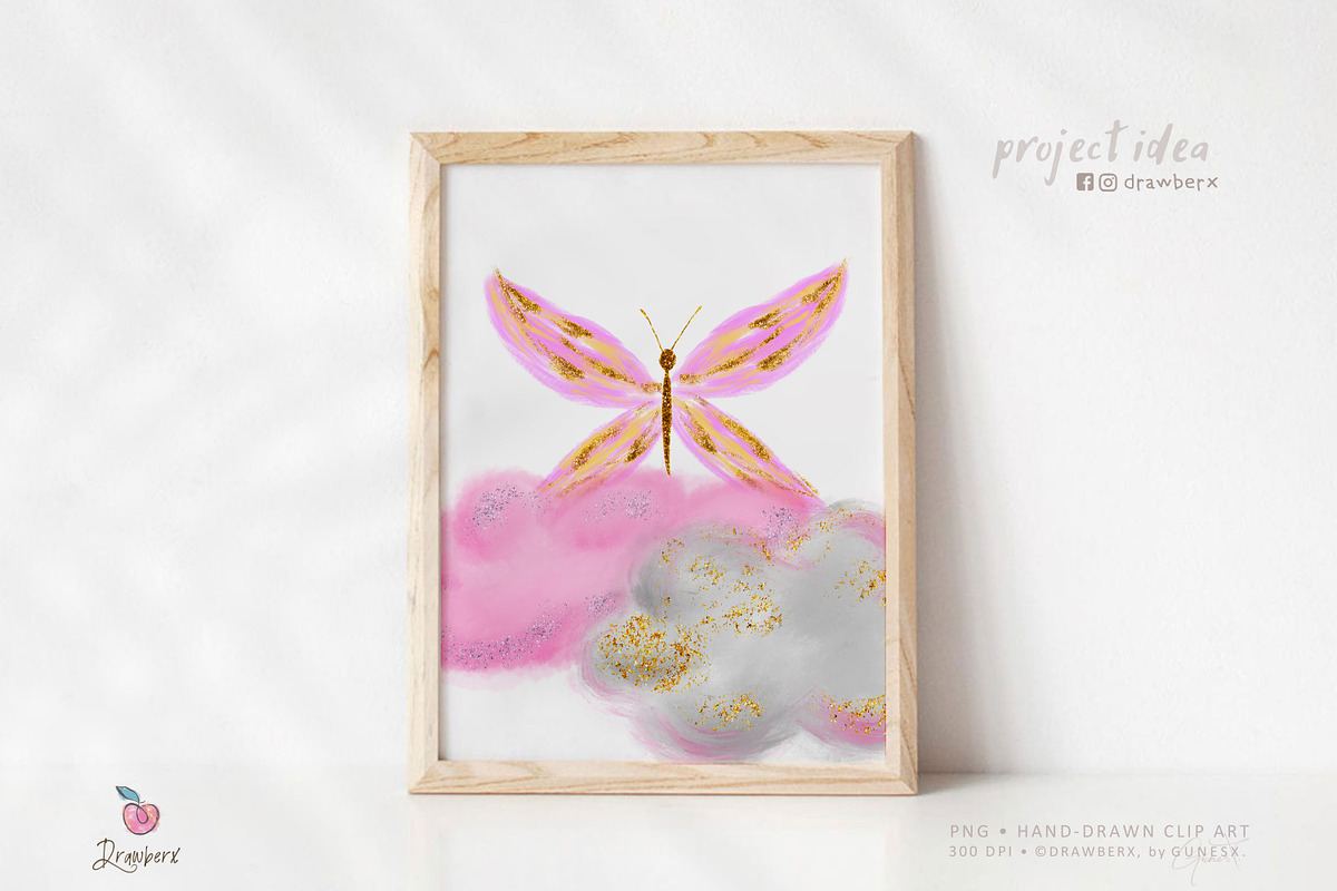 Sweet Dreams. Baby Girl Clipart 050, an Illustration by Drawberx (Photo 16 of 16)