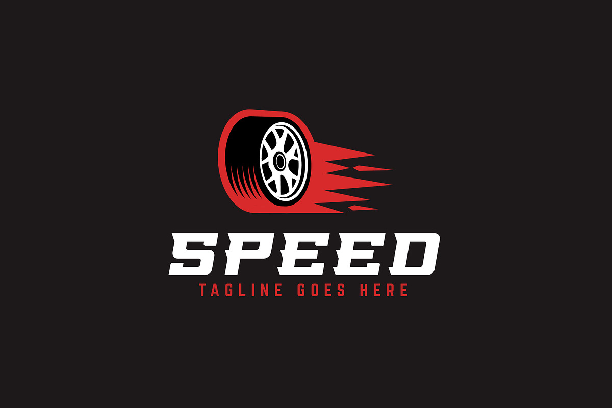 Tire Car Race Speed Racing Logo, a Branding & Logo Template by Signatoro