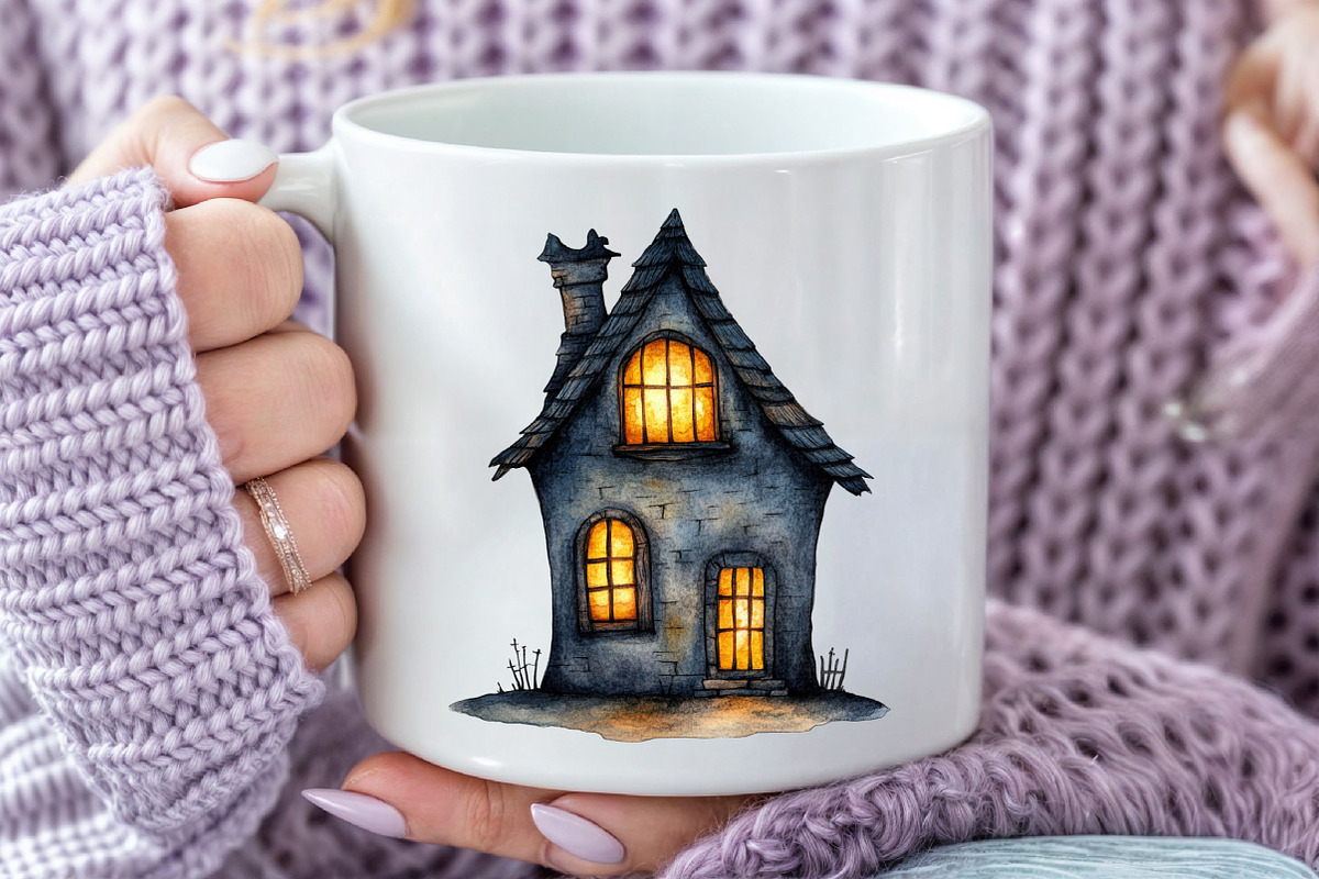Haunted House Halloween Bundle, an Illustration by Pixels.Craft (Photo 5 of 5)