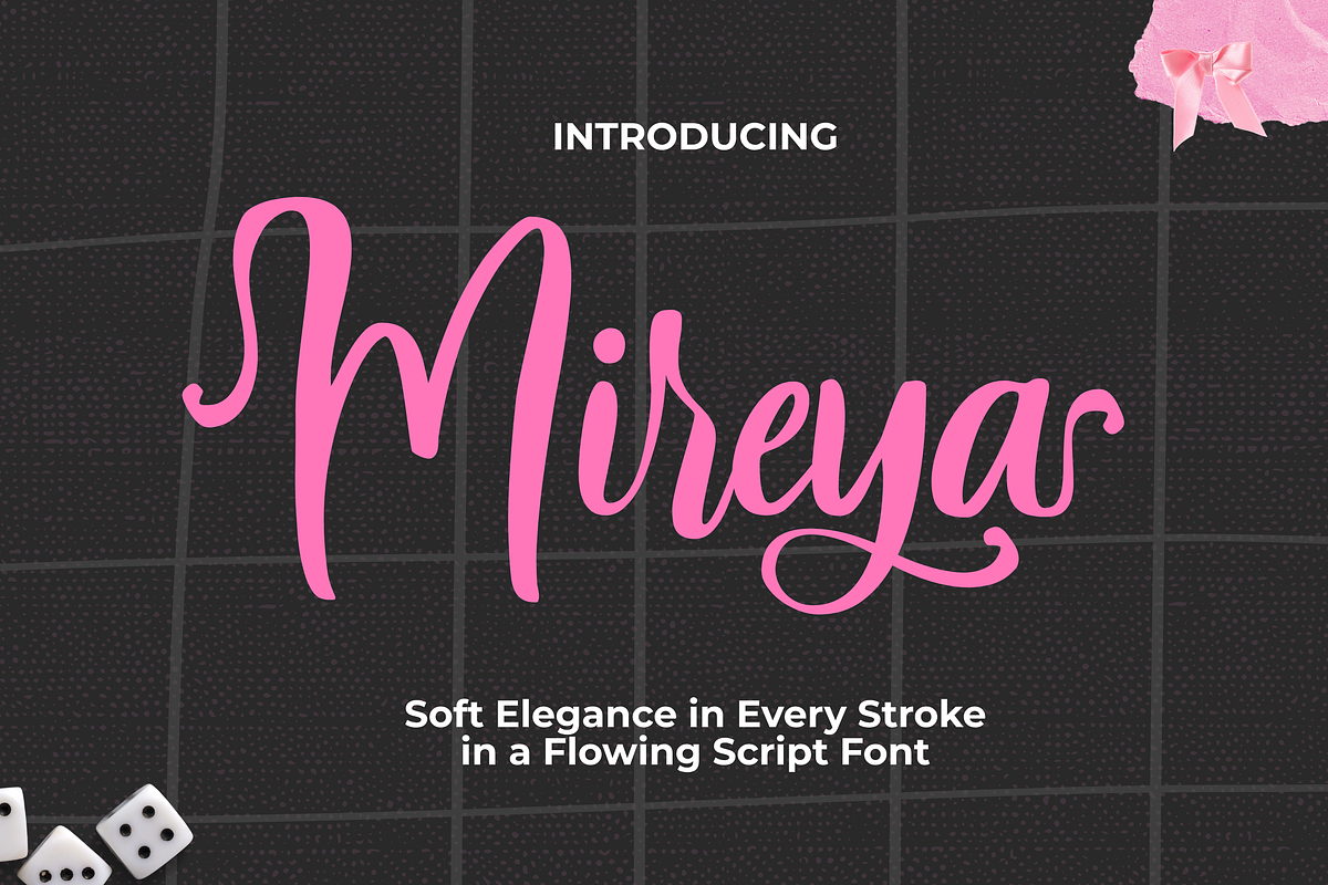 Mireya, a Script Font by Gatype (Photo 1 of 10)
