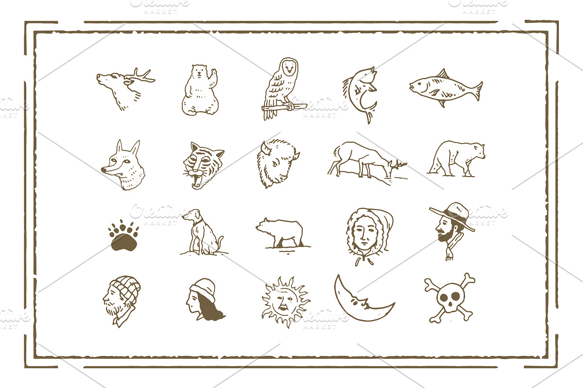 100 hand drawn adventure, an Object Illustration by gemmafalah (Photo 2 of 9)
