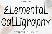 Elemental Calligraphy, a Sans Serif Font by FreshTypeINK (Thumbnail 1 of 8)