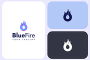 Blue Fire Modern Brand Logo Template, a Branding & Logo Template by Graplick (Thumbnail 2 of 3)