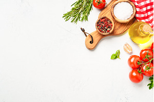 Spices, herbs and vegetables with, a Food & Drink Photo by Nadia-nb