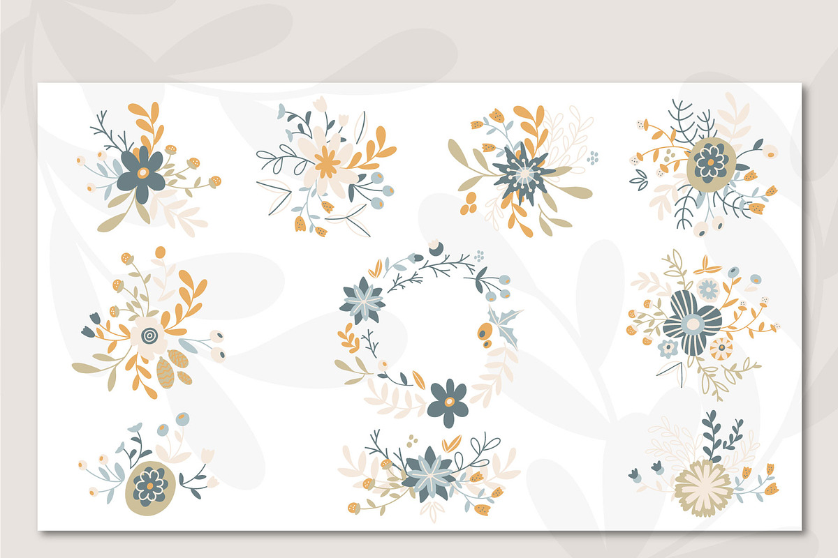Hello Winter. 206 elements, a Decorative Illustration by BAGIRA | Studio (Photo 5 of 12)