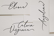 Knox Migdalia - modern calligraphy, a Script Font by Fontcastle (Thumbnail 7 of 14)