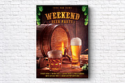 Weekend Beer Party Flyer, a Flyer Template by Rafoz (Thumbnail 1 of 4)