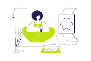 Smartwatch stress tracking abstract, a Technology Illustration by Visual Generation