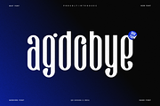 Agdobye - Modern Elegant Font, a Sans Serif Font by QR Design Studio (Thumbnail 1 of 6)