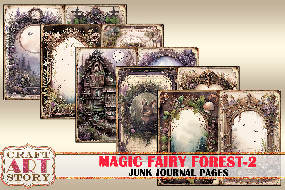 Magic fairy forest-2 Junk Journal, an Animal Illustration by CraftArtStory (Photo 6 of 6)