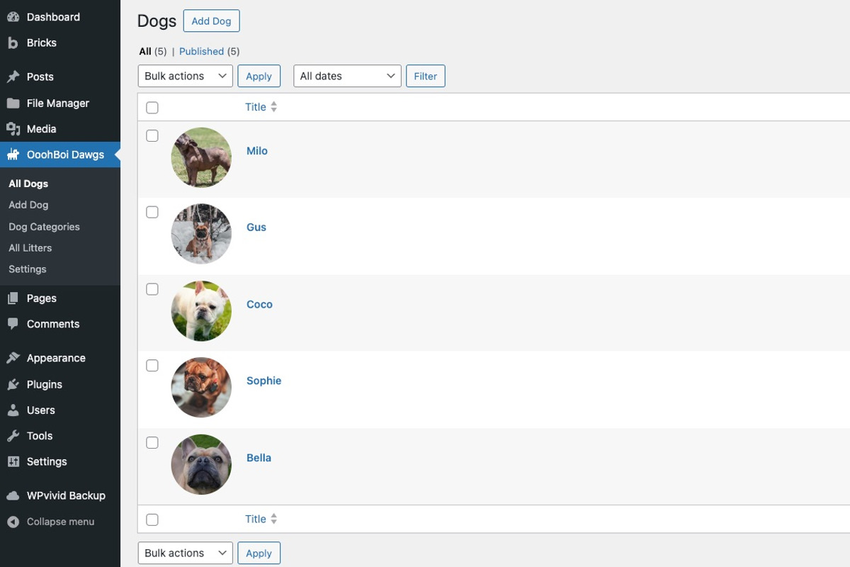 Frenchman - WP dog breeder kit, a Templates & Theme by Oooh Boi (Photo 8 of 12)