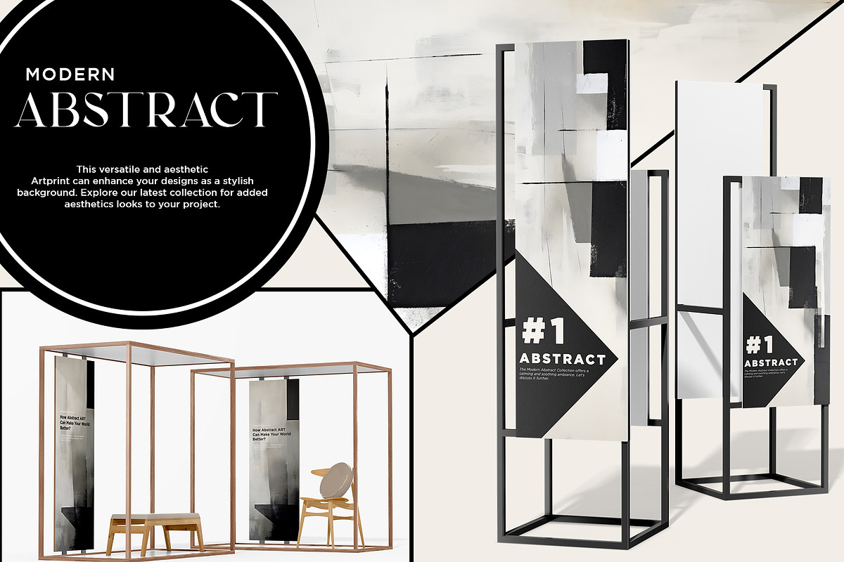 Abstract minimalist  Modern Painting, a Decorative Illustration by Vibrand Studio (Photo 9 of 11)