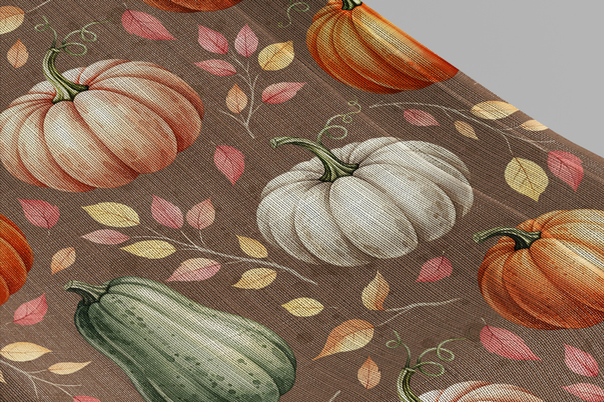 Autumn Pumpkins Seamless Pattern, a Pattern Graphic by Kreeya Art Shop (Photo 5 of 12)