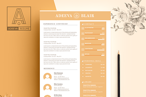 Clean Resume Template Blair