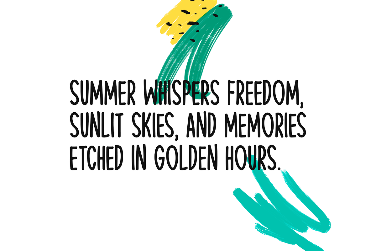 Serene Summer Typeface, a Handwritten Font by Seemly Fonts (Photo 3 of 4)