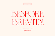 Bespoke Brevity | Modern Serif, a Serif Font by elvinova (Thumbnail 1 of 8)