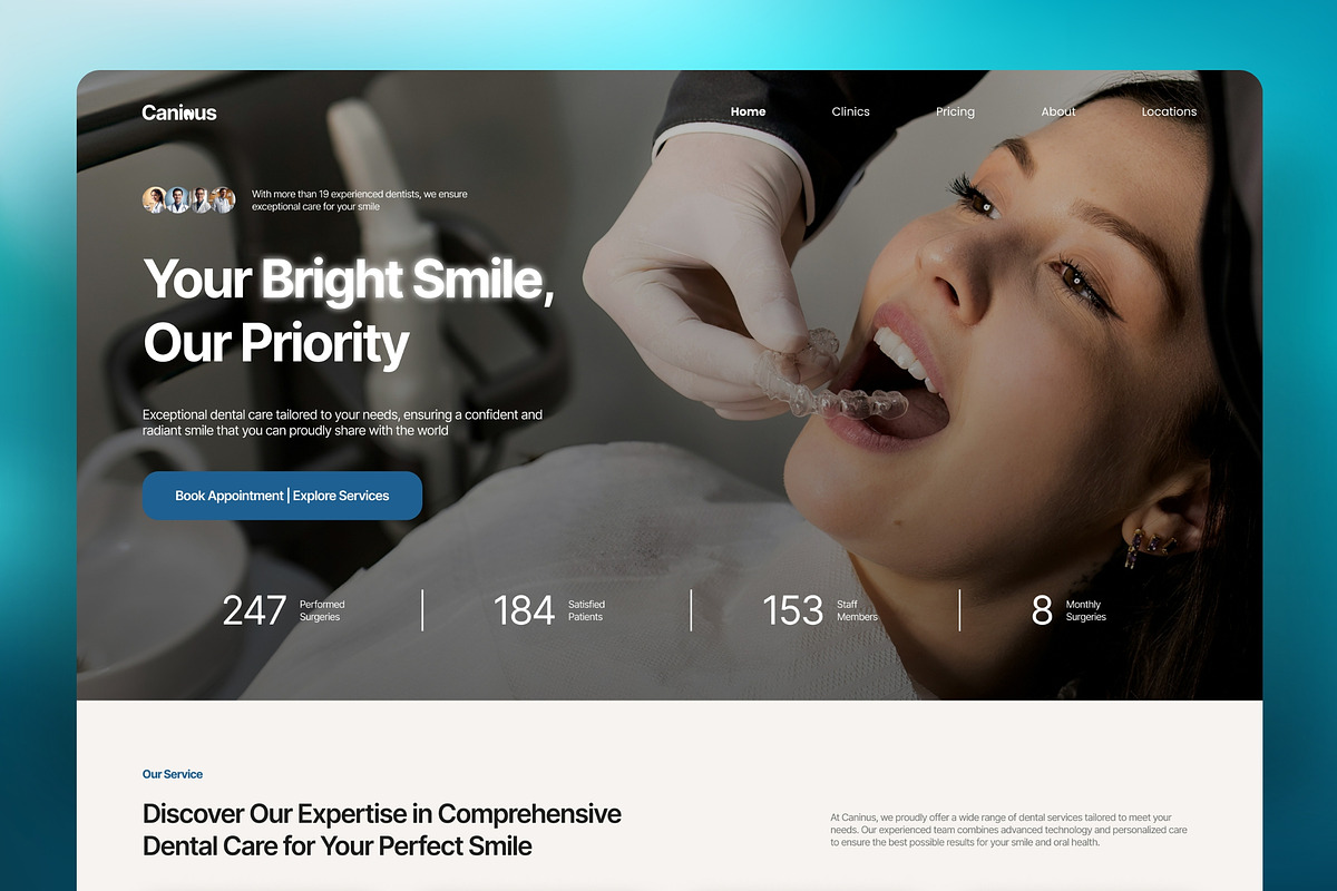 Caninus Landing Page, a Landing Page Template by FIBRINOSÄ (Photo 5 of 6)
