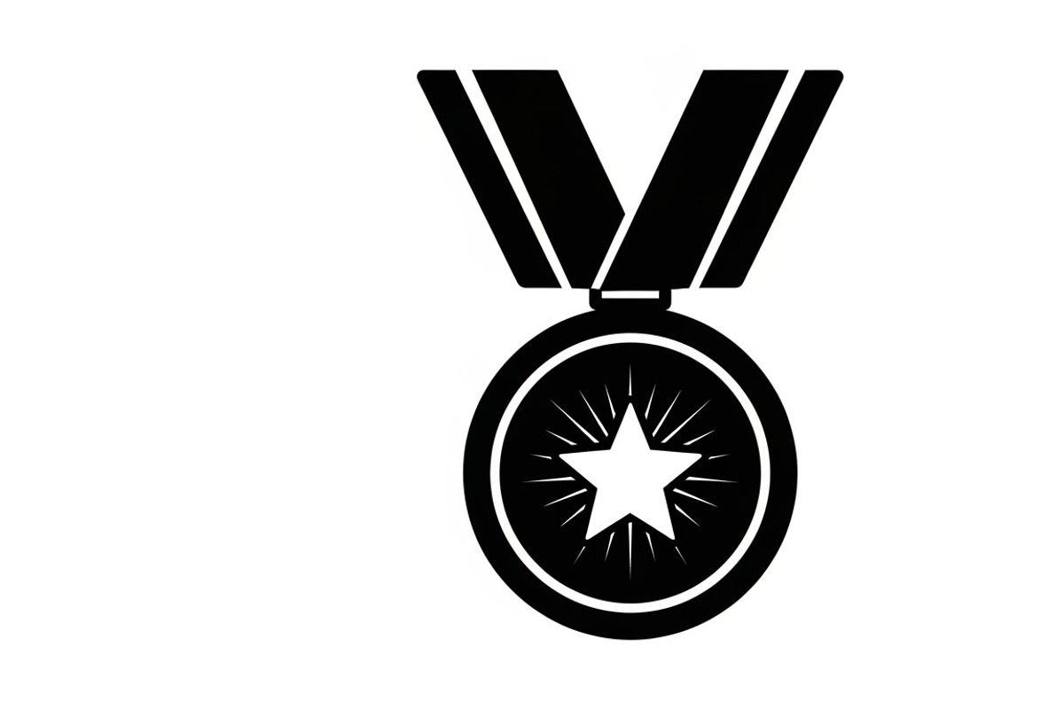 Modern medal icon vector logo design, an Illustration by Amazin_art (Photo 5 of 29)