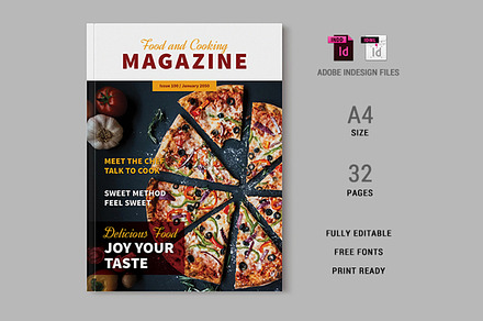 Food and Cooking Magazine Template