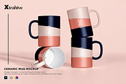 Set of Coffee Mugs Mockup, a Cups & Container Mockup by Xtrahive (Thumbnail 1 of 2)