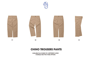 Chino Trousers Pants Mockup
