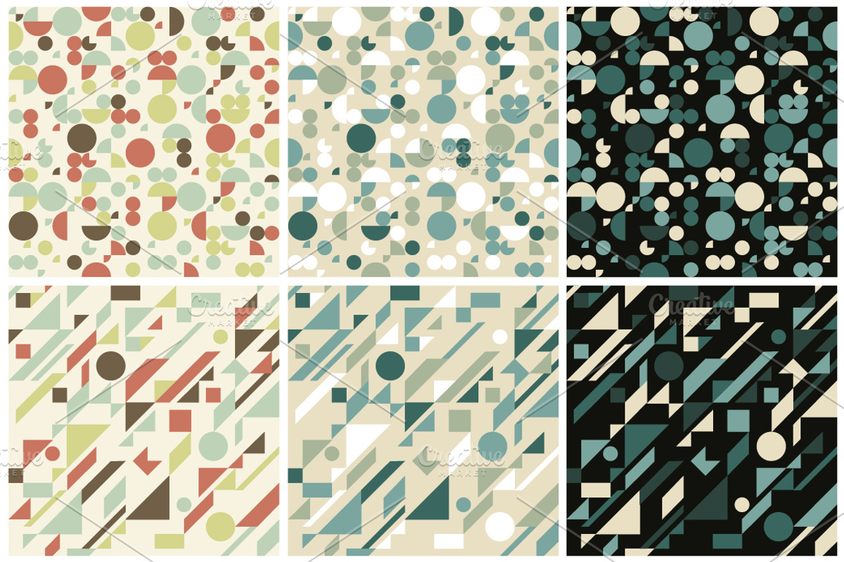 Color geometric patterns preview 4
