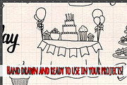 Birthday Party Vector Bundle, a Seasonal Illustration by Violet LeBeaux (Thumbnail 3 of 3)