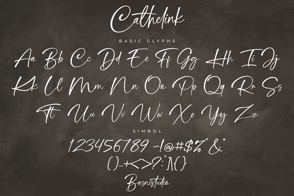 Cathelink a Handwritten Font, a Handwritten Font by Basnistudio (Photo 9 of 12)
