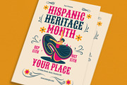 Modern Hispanic Heritage Month Flyer, a Flyer Template by VectorVactory (Thumbnail 2 of 3)