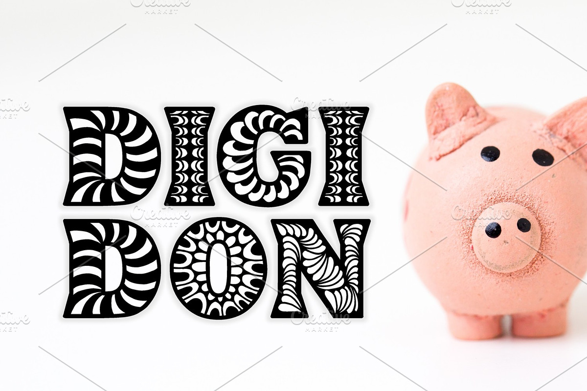Digidon Font preview 2