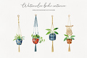 Watercolor boho interior, an Illustration by Natalia Fedorova (Thumbnail 4 of 8)