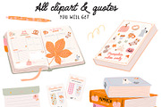 Fall School Girl: Cozy Study Clipart, an Object Graphic by Ruslana Lubenets (Thumbnail 9 of 13)