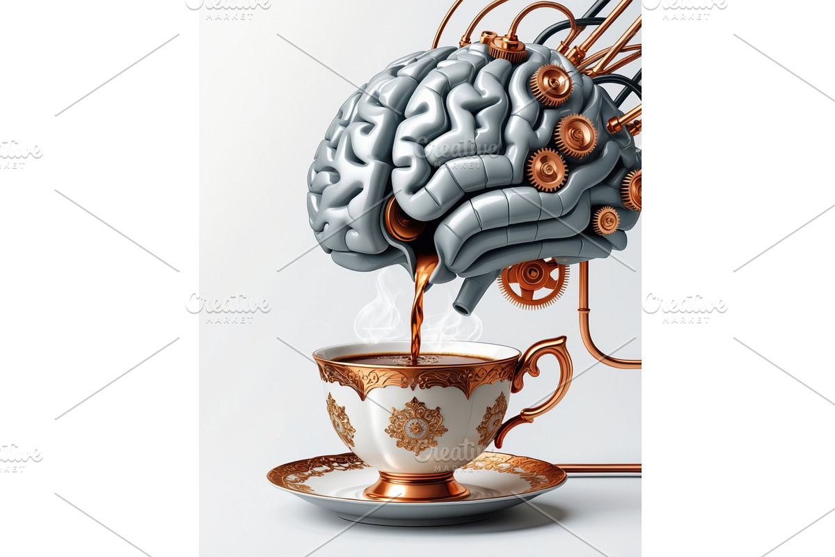 Futuristic concept of a mechanical, an Illustration by tilialucida