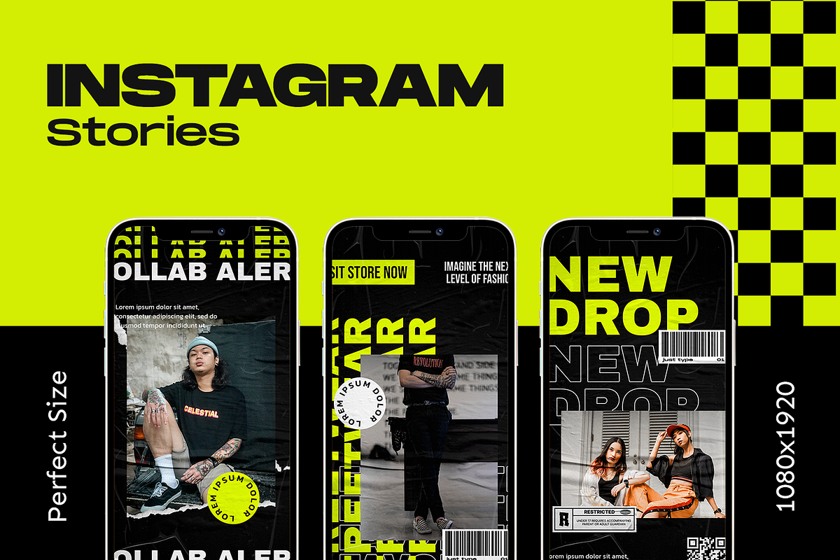 Relote Hypebeast Instagram Template, a Social Media Template by Shinra Labs (Photo 3 of 5)