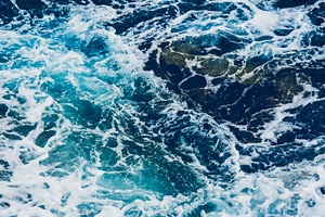 Drone view ocean waves sea, a Nature Photo by hitdelight