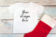 Christmas t-shirts, bodysuit mockups, a Print Template by MockupMarket (Thumbnail 3 of 27)