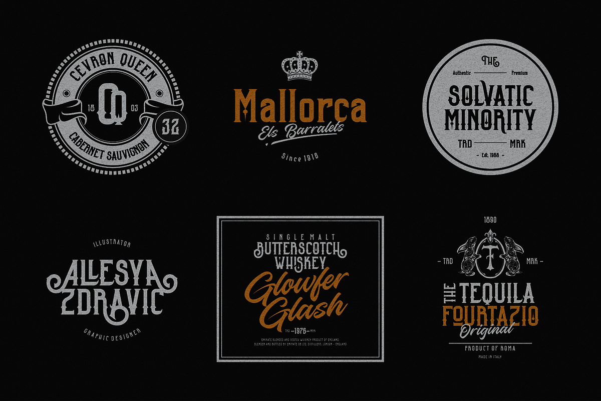 Barstagle for Vintage Brand & Logo, a Serif Font by ilhamtaro (Photo 5 of 9)