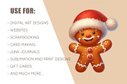 Gingerbread man Cartoon. Clipart,PNG, an Animal Illustration by KENO Mascots (Thumbnail 8 of 8)