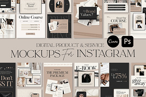 Product Mockup Instagram CANVA PS